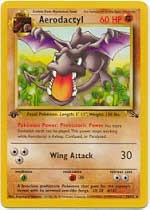 Aerodactyl - 16/62 - Rare - 1st Edition